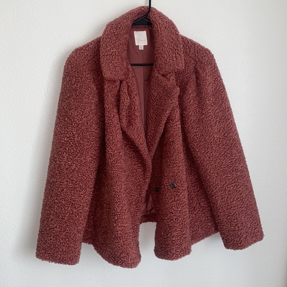 LC by Lauren Conrad Faux Fur Pink Jacket - Picture 2 of 7